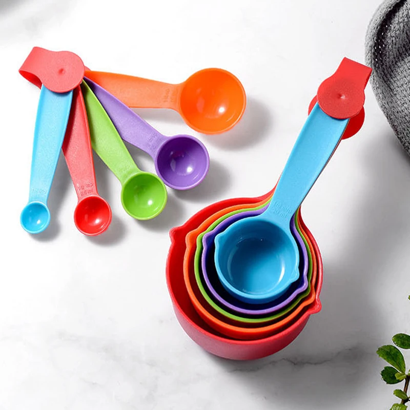 Ensemble de 10 Cuillères à Mesurer Colorées