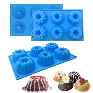 Moule à Donuts Fantaisie en Silicone – 6 Cavités