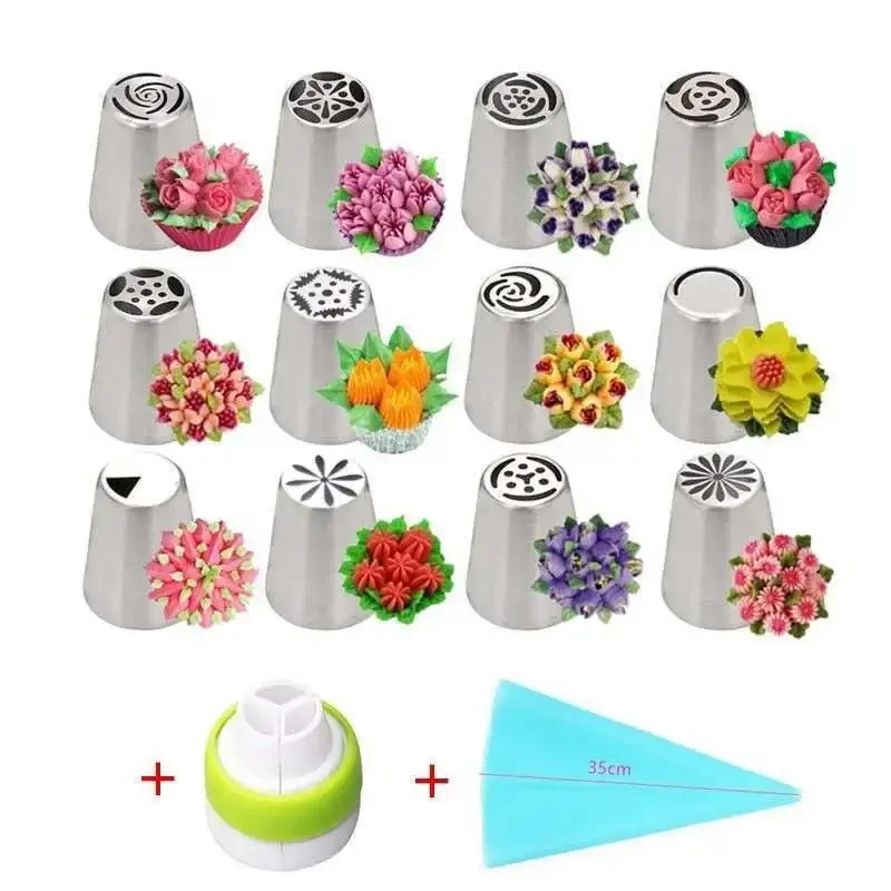 Douilles de Glaçage Gâteaux et Cupcakes Tulipe Russe