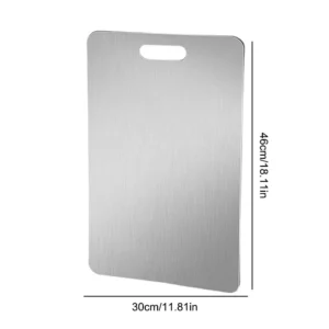 Planche à Découper Double Face en Acier Inoxydable – Image 6
