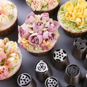 Douilles de Glaçage Gâteaux et Cupcakes Tulipe Russe – Image 3