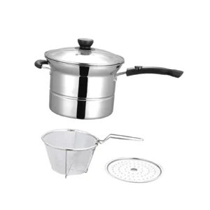 Casserole en Inox avec Poignée et Couvercle – Image 3