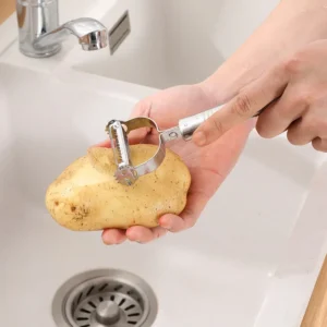 Éplucheur pour Fruits et Légumes en Acier Inoxydable – Image 4