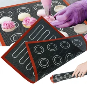 Tapis de Cuisson Perforé Réutilisable Antiadhésif