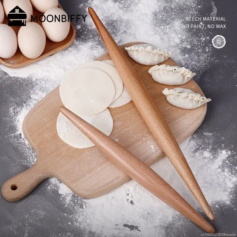 Rouleau à Pâte en Bois Double Pointe
