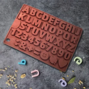 Moule à Chocolat et Bonbons en Silicone – Lettres et Chiffres