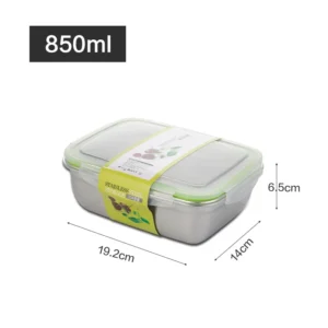 Boîte de Conservation en Acier Inoxydable 304 - Scellée et Étanche – Image 6