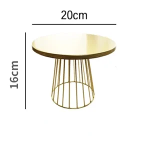 Présentoir à Gâteaux en Métal Doré – Image 6