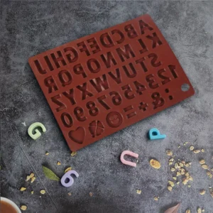 Moule à Chocolat et Bonbons en Silicone - Lettres et Chiffres – Image 4