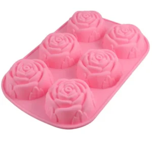 Moule à Muffins en Silicone - Motif Fleur – Image 6