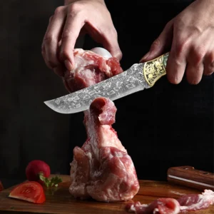 Couteau de cuisine en acier forgé Damas – Image 6