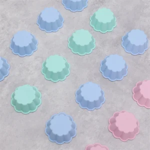 Moules à Muffins Pétale en Silicone – Lot de 12