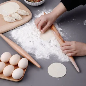 Rouleau à Pâte en Bois Double Pointe – Image 3