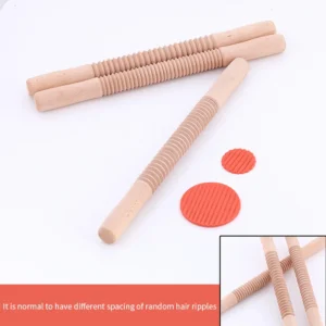Rouleau à Pâtisserie en Bois avec Design de Filetage – Image 4