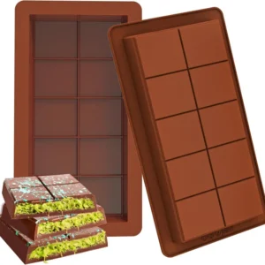 Moule en Silicone pour Barres Chocolatées