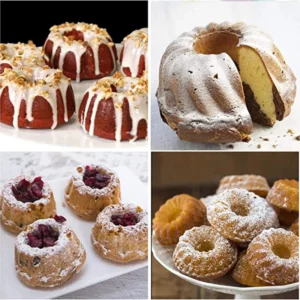Moule à Donuts Fantaisie en Silicone – 6 Cavités