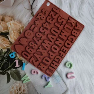 Moule à Chocolat et Bonbons en Silicone - Lettres et Chiffres – Image 3
