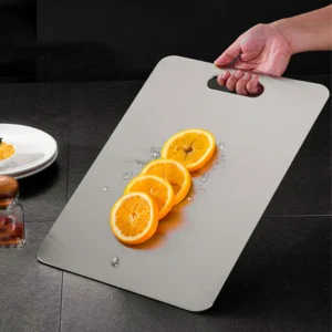 Planche à Découper Double Face en Acier Inoxydable – Image 3