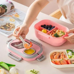 Lunch Box Bento Portable avec Compartiments – Image 3