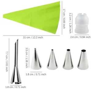 Kit de Poches à Douille Réutilisables en Silicone - 6 Pièces – Image 6